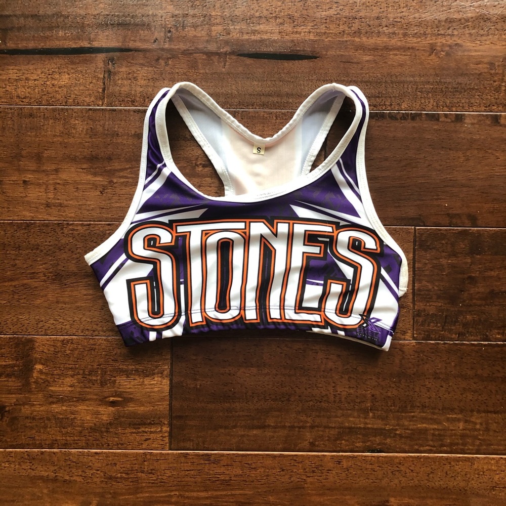 Rockstar Cheer Rolling Stones Sports Bra